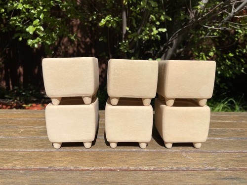 4/5/6x Small Patio Pottery Clay Pots Succulent Cactus Planters Draining Hole AUS - Picture 48 of 52