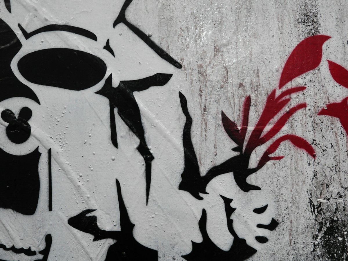 バンクシー Banksy Love Hurts エスタンプ リトグラフ Banksy Apocalypse Street Art Graffiti Funky 140cm x 100cm