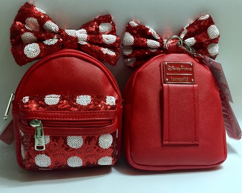 NUEVO CON ETIQUETAS Loungefly Parques Disney MINNIE Mochila de Lentejuelas Muñequera Riñonera Bolso Cinturón - Imagen 9 de 13