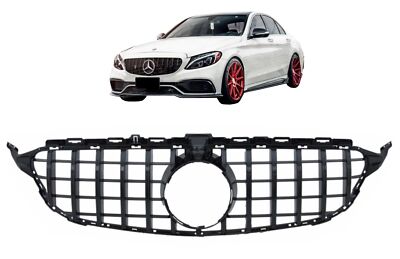 COMPATIBLE AVEC EMBLEME D/'ORIGINE CALANDRE LOOK GTR MERCEDES CLASSE C W205
