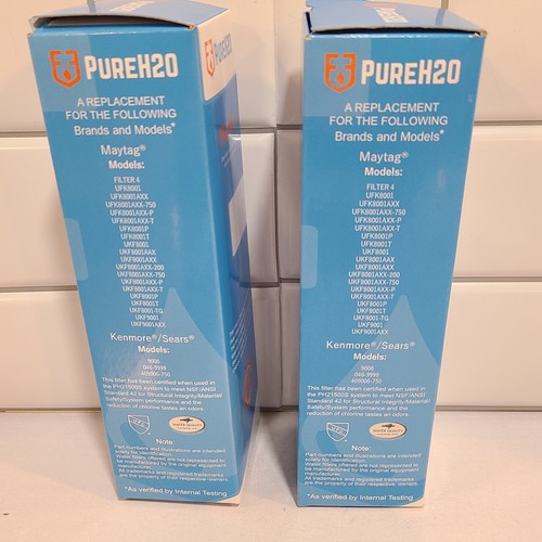 Pure H20 PH21500 2 Pack Refrigerator Water Filter Whirlpool Amana Kenmore - Picture 4 of 6