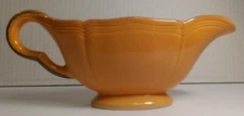 Pierre Deux Ceramic Gravy Boat Apricot Shade 12 Ounce Capacity