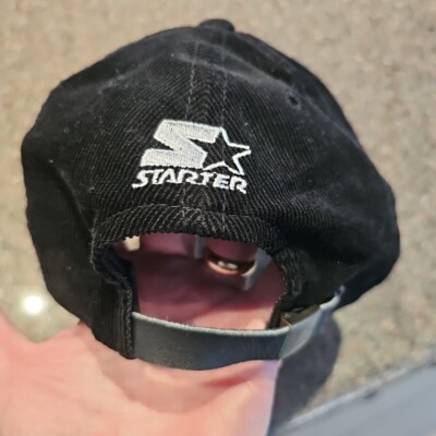 Vtg Oakland Raiders Starter 90s Black Corduroy Hat NWT Cap