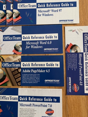 1997 Vintage Quick Reference Manuals Guides to EXCEL, QuickBooks 5.0, huge lot - Imagen 2 de 7