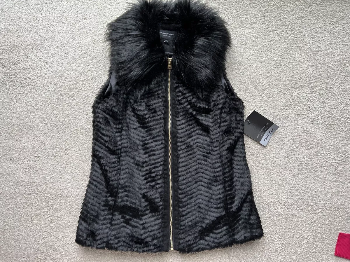 Marc new york fur vest sale