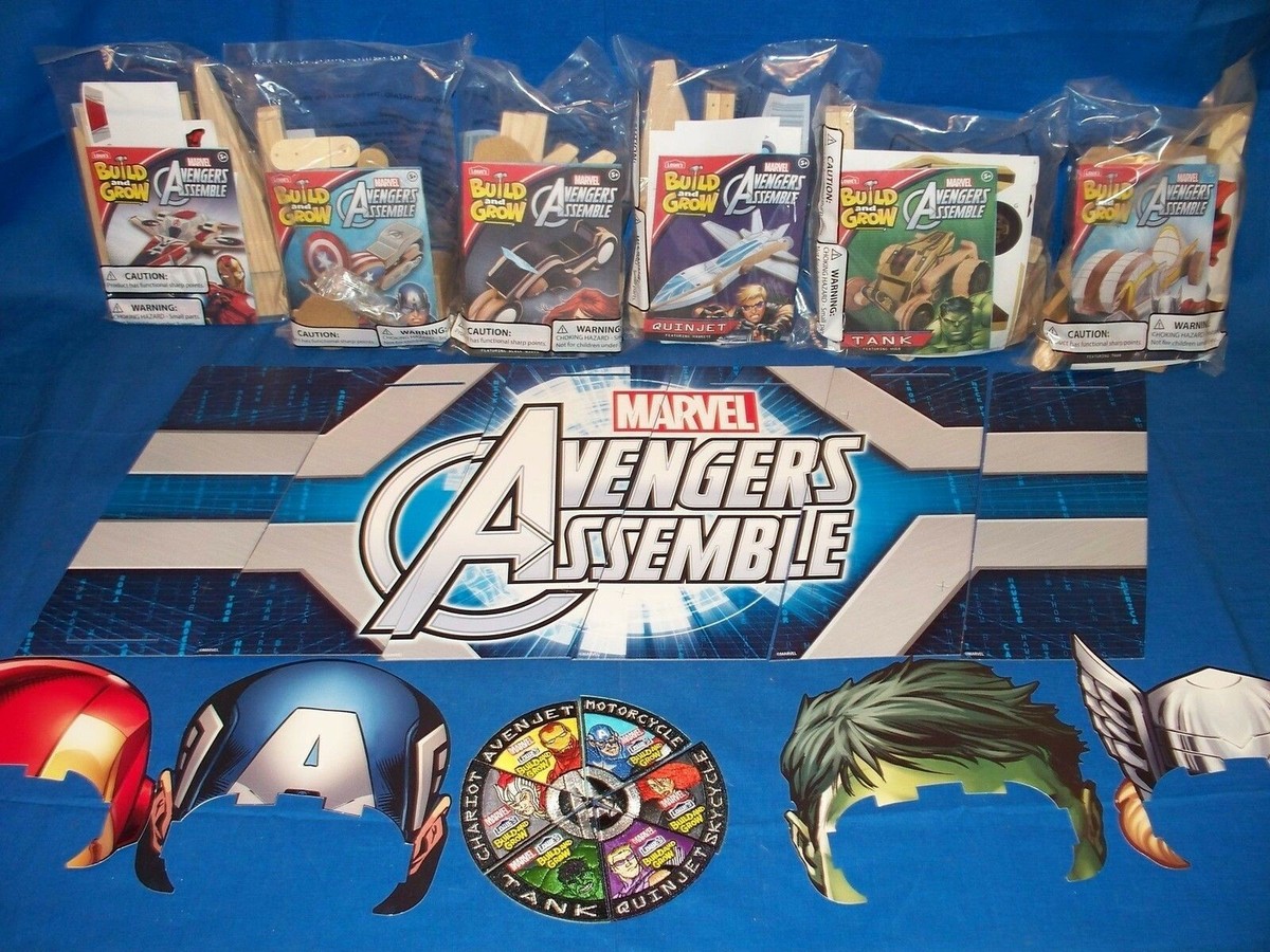 Lowes Build Grow Kids Workshop Wood Kit Patch 2015 Avengers Assemble you  pick!
