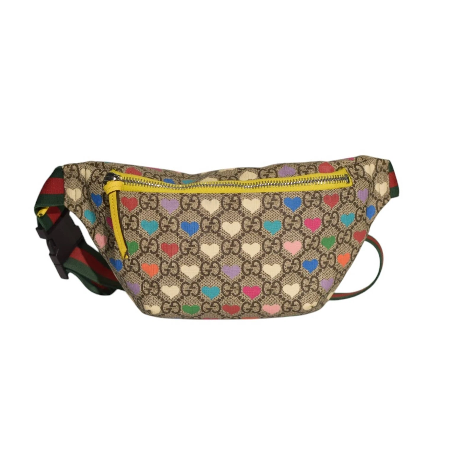 Sac ceinture enfant Gucci Supreme Monogram Hearts ou pour femme S&XS