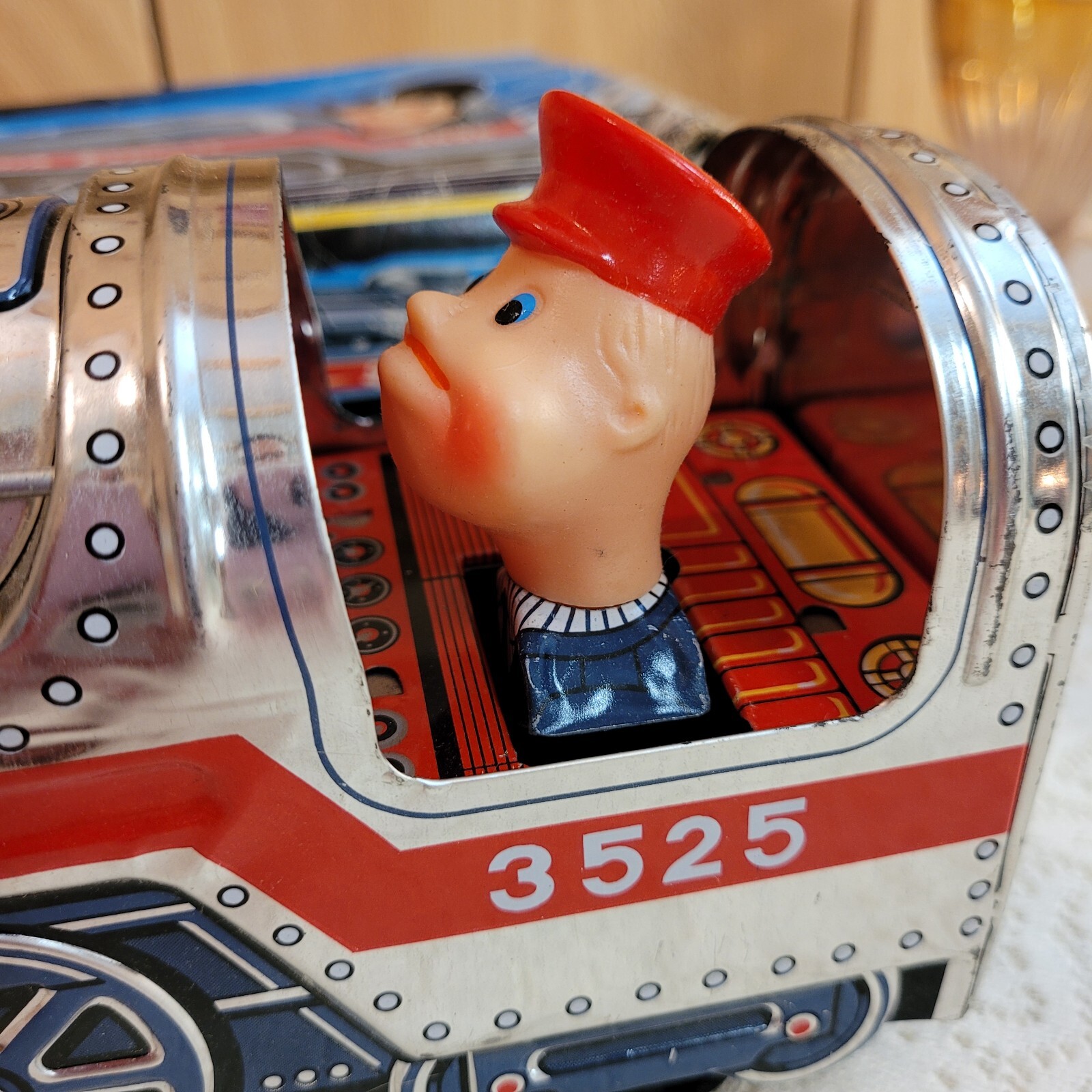 Vintage Japan Tin Toy Train in Box Silver Mountain Express eBay