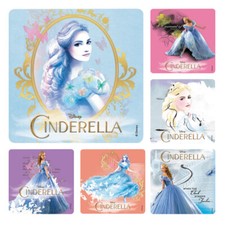 25 Disney Princess Cinderella Stickers Party Favors Teacher Supply Crafts Reward