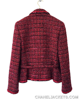 $3,995 CHANEL VINTAGE Red Multi Tweed JACKET * FR 28 / US 2 $3,995 CHANEL VINTAGE Red Multi Tweed JACKET * FR 28 / US 2