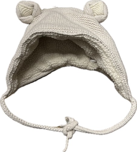 Hanna Andersson Soft Cozy Knit Sherpa Size Small Cream Gender Neutral Bonnet