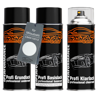 Autolack Spraydosen Set für Mitsubishi CMW10013 Silky White Perl