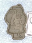 Brown Bag Cookie Art Mold 1983 Santa Claus Christmas & recipe book — photo 1