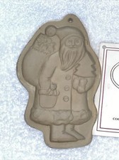 Brązowa torba forma do ciasteczek 1983 Święty Mikołaj Boże Narodzenie i książka z przepisami