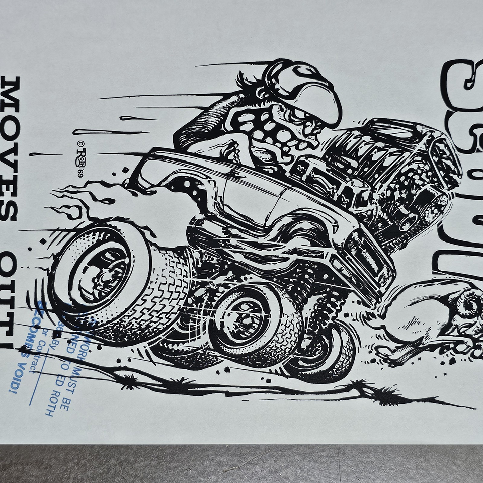 Original Vintage Ed ROTH Art Print INTERNATIONAL SCOUT big daddy rat ...