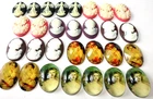 29 of 21x16 to 25x18mm Mixed Lot Vintage Women &Angels Oval Cameos Cabochons Lot