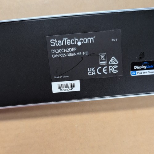 StarTech DK30CH2DEP Triple 4K Monitor USB-C Dock with AC Adapter - 第 2/5 張圖片