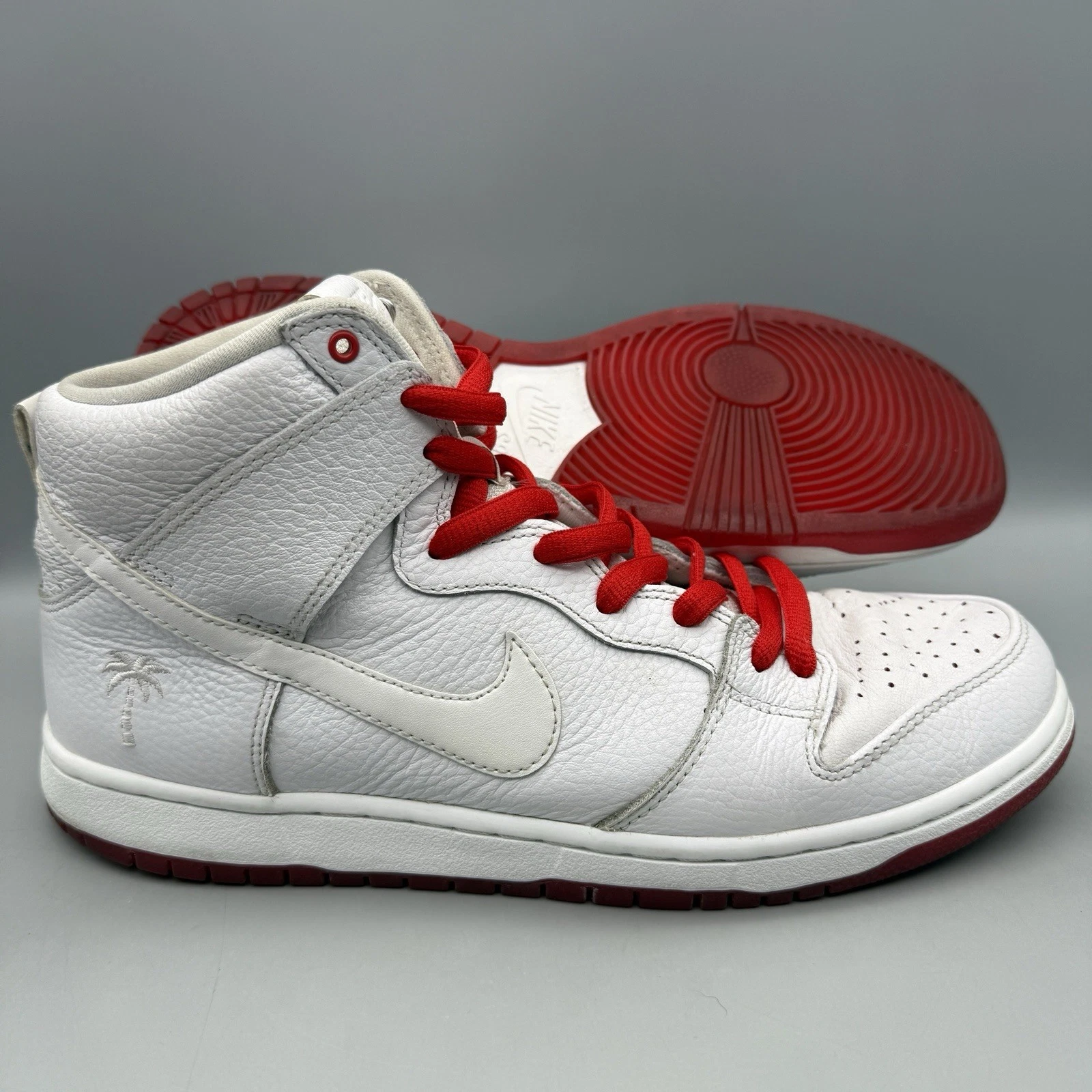 Nike SB Zoom Dunk High Pro QS Kevin Bradley blanc rouge uni taille 11 [AH9613 116]