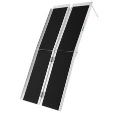 6 ft Aluminum Folding Wheelchair Ramp Handicap Scooter Ramp Non-Slip 800LBS