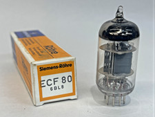 Tube électronique Vintage ECF801 INTER COMPOSANTS - Neuf D'origine (NOS NIB)