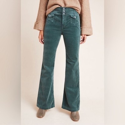 PILCRO AND THE LETTERPRESS High Rise Trouser Bootcut Corduroy Pants Sz 29
