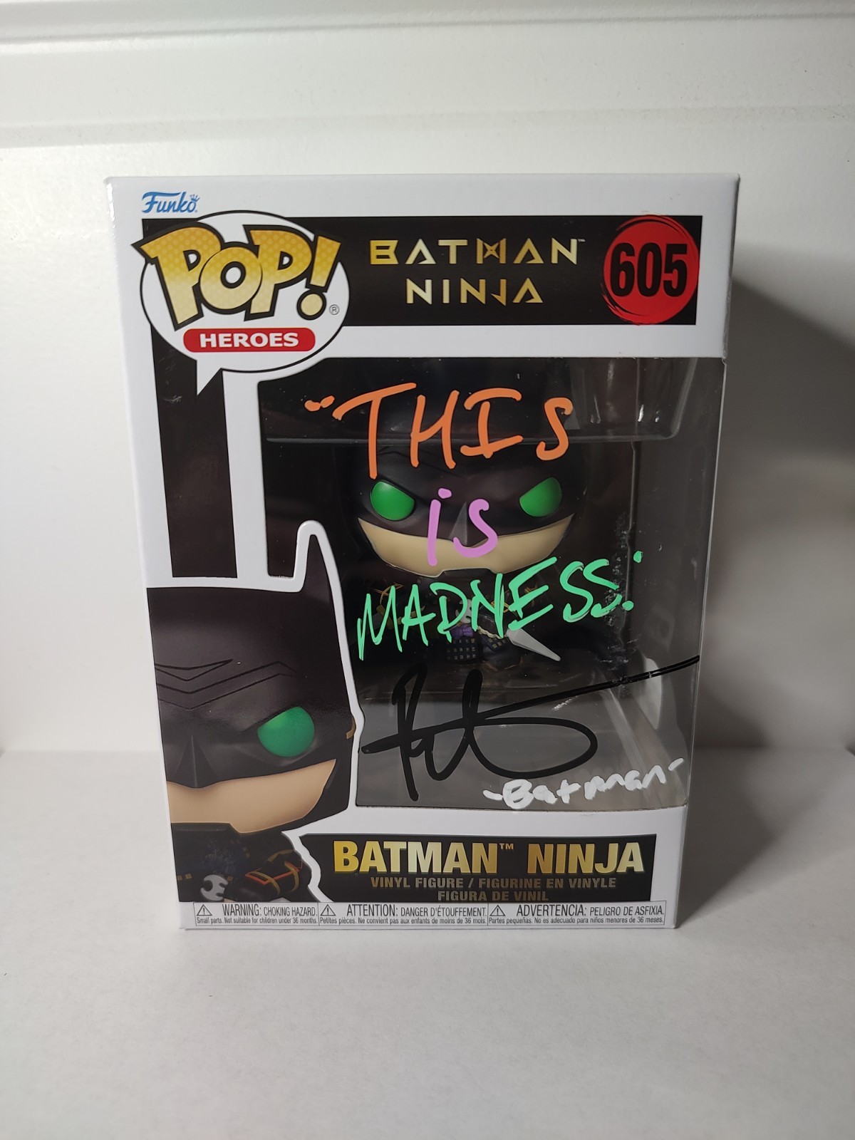 Funko Pop! Batman Ninja #605 Signed & Quoted By Roger Craig Smith Prime COA