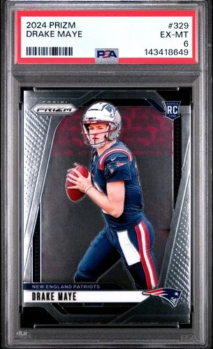 2024 Panini Prizm DRAKE MAYE #329 PSA 6 EX-MT ROOKIE