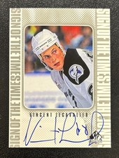 1998-99 UPPER DECK SP SIGN OF THE TIMES AUTO VINCENT LECAVALIER ROOKIE CARD VL. rookie card picture