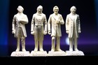 Marx US American Presidents Statues Unpainted Lincoln Tyler Johnson Playset — photo 3