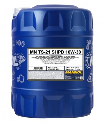 MANNOL TS-21 10W-30 SHPD 20L Motoröl für HYUNDAI INFINITI ISUZU KIA LADA
