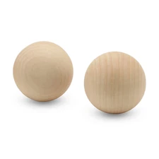 Wooden Balls 3 inch Unfinished, Round, Birch Hardwood Craft Balls | Woodpecker