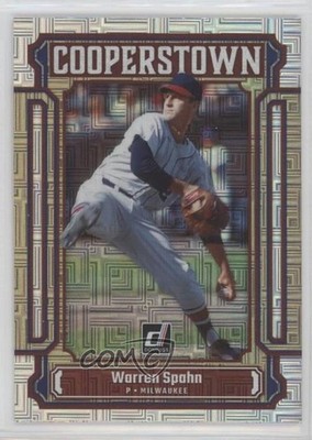 2023 Panini Donruss Cooperstown Vector Warren Spahn #CT17 HOF sh7