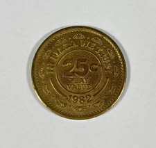 Vintage 1982 Pizza Time Theatre Chuck E Cheese 25¢ Play Token Arcade Coin