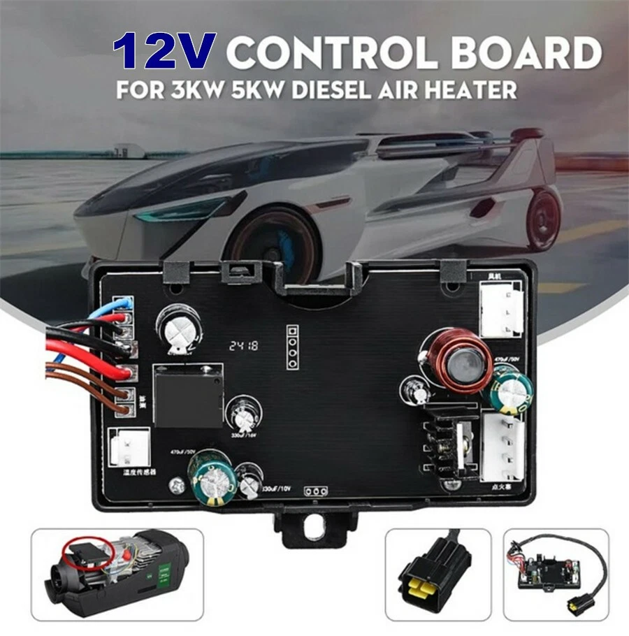 Placa-mãe 12V automóvel 3KW 5KW 12V + controlador LCD para carro aquecedor a diesel a ar - Imagem 3 de 4