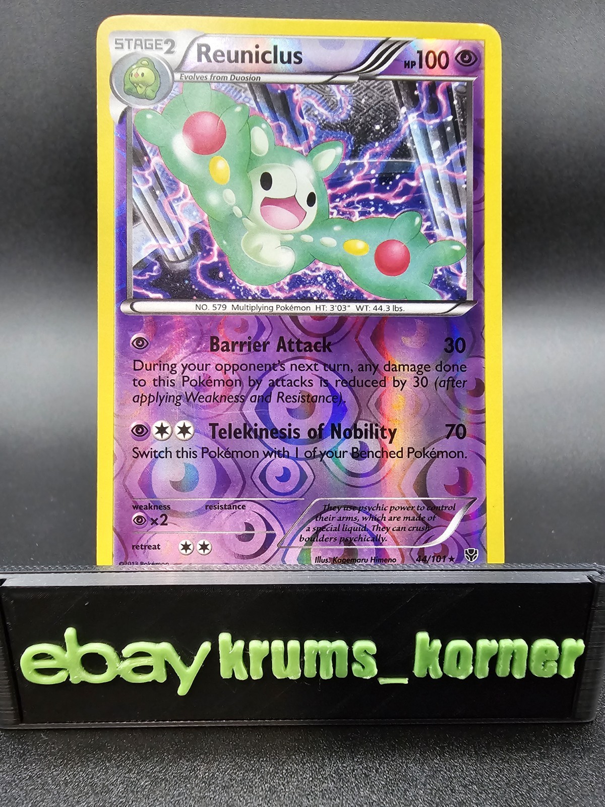 Reuniclus 44/101 Plasma Blast Reverse Holo - NM