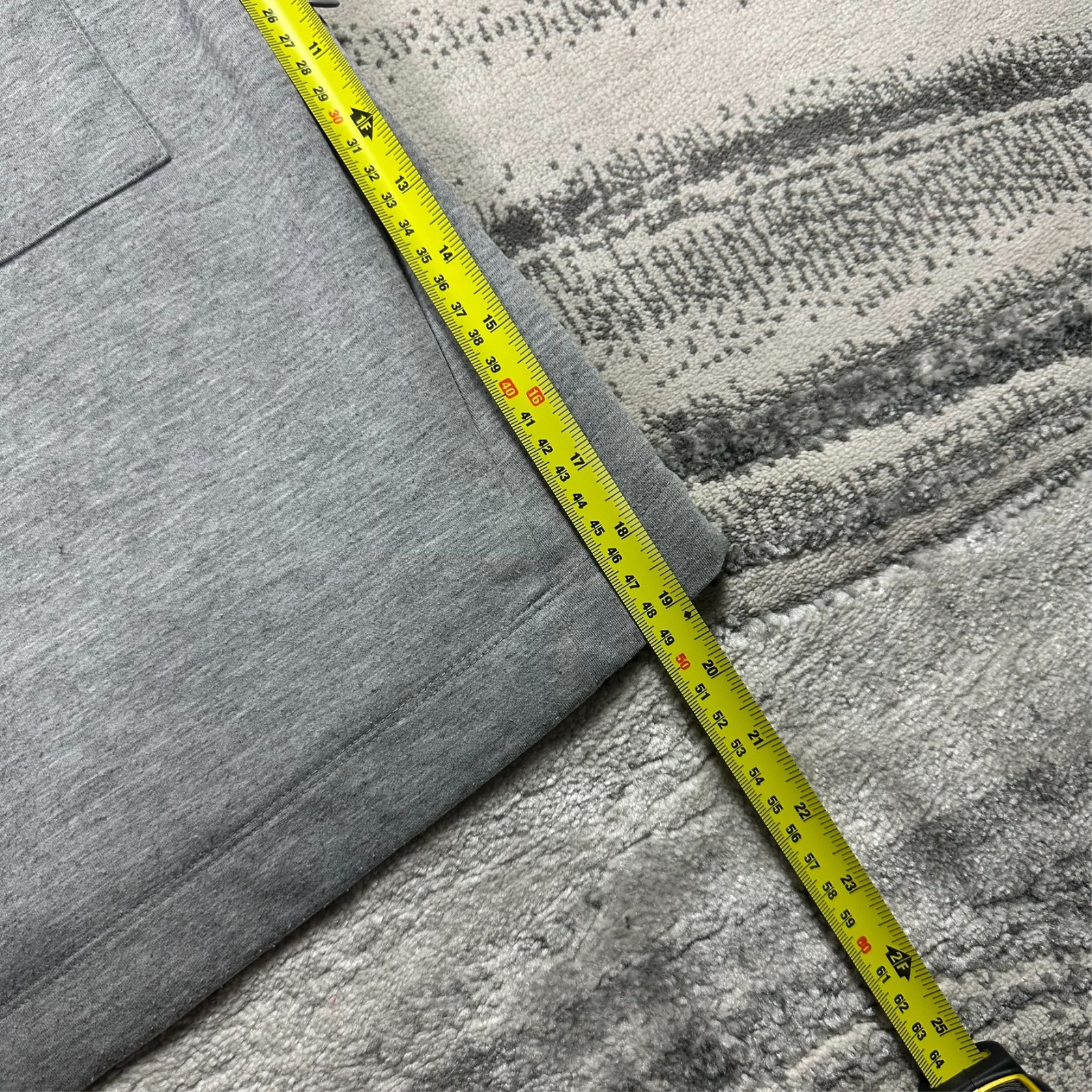Women's VTG Reiss Etta Grey Ring Pull Sz Large Quarter Zip Collared Sweatshirt image 5