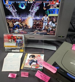 King of Fighters 97 SEGA Saturn COMPLETE Japanese box cib fighter 1997 japan