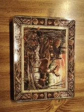 Sunset at Deer Creek Plate Franklin Mint Heirloom Limited Edition Plate