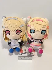 1DAY!!Hololive friends with u Fuwawa Mococo Fuwamoco Plush Doll Set of 2 NEW