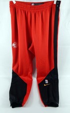 2024-25 Atlanta Hawks Mouhamed Gueye #18 Game Used Red Warm Up Pants XL 487