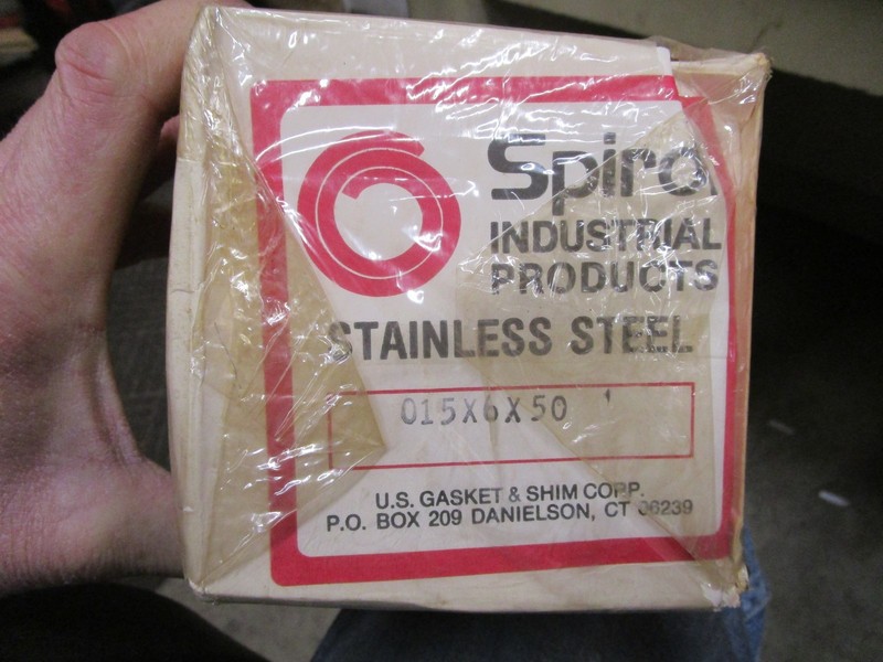 50" Roll Spirol US Gasket .015 X 6" Stainless Steel Shim Stock USA