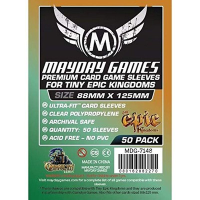 50 Mayday 88 x 125 Tiny Epic Kingdoms Premium Card Sleeves Board Gam (US IMPORT)