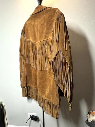 True vintage 70s Schott Bros Western Rancher Suede Leather Jacket image 4