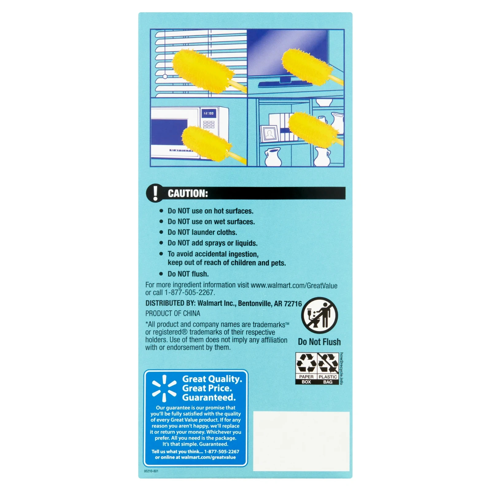 (4 pack) Great Value 360 Duster Refill, 11 Count
