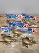Gold Genie Lamp Aladdin Plastic Costume Accessory Magical Prince Prop Lot Of 5
