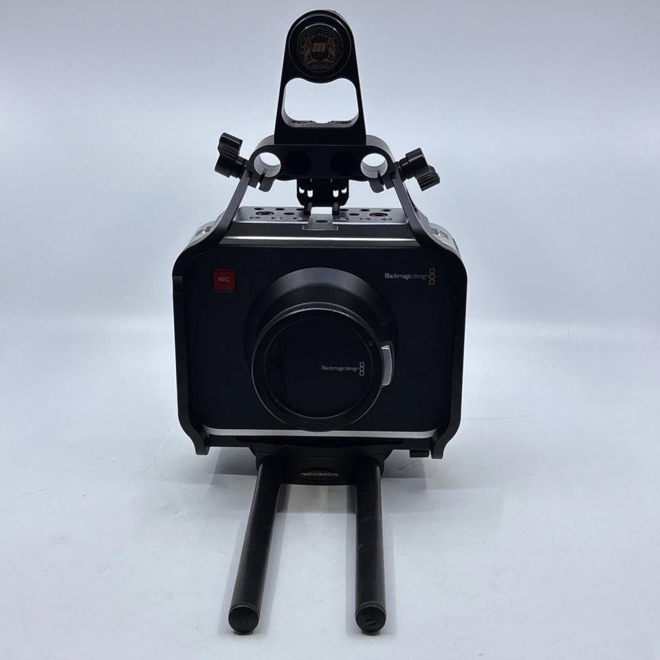 Blackmagic Design Cinema Camera BMCC 2.5K EF w/ 480gb SSD & Rod Support - TESTED - Image 2 of 4