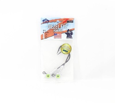 Zman Jighead Diezel Eye 3/4 oz 8/0 2/pack Chart (4267)