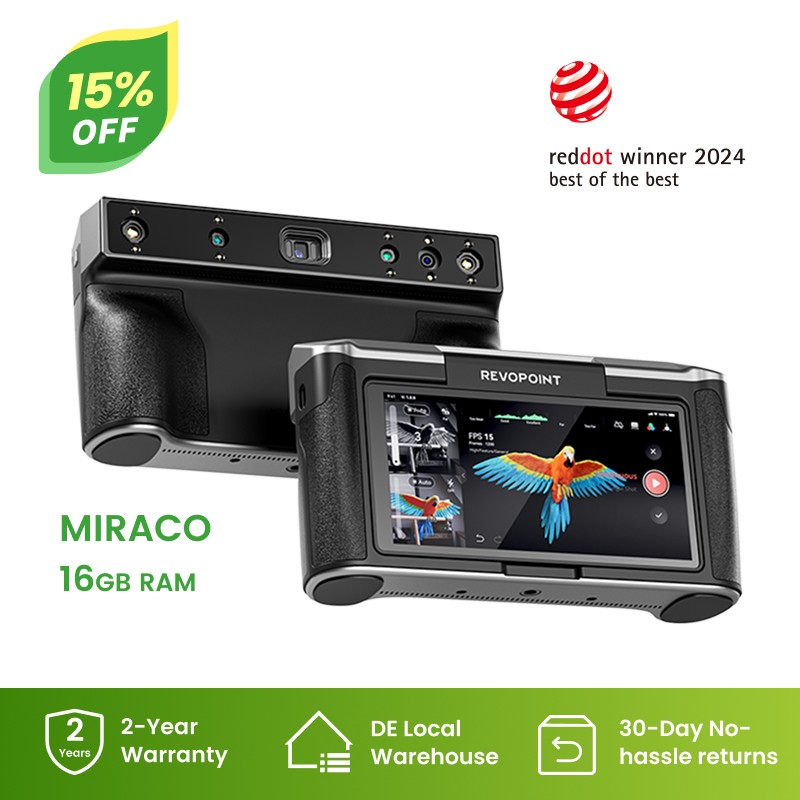 Revopoint MIRACO 3D Scanner 0,02 mm Präzision For 3D Printer All-in-one 16GB