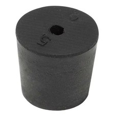 Stopper, 25Mm, Rubber, Black, Pk28, 5.5-1H