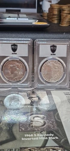 2023 Morgan and Peace Dollar MS70 Set From Ultra Breaks PCGS